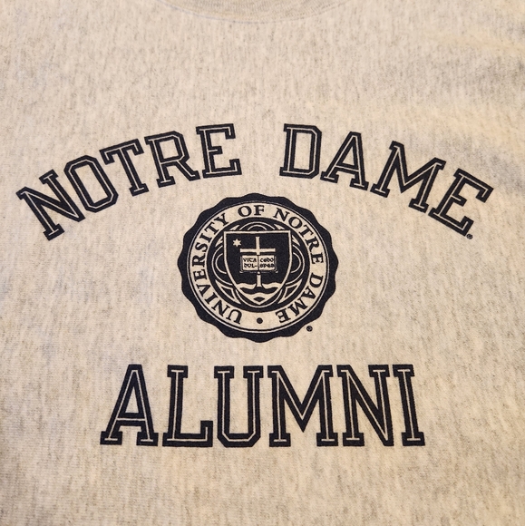 Vintage Champion Reverse Weave Notre Dame Alumni Sweatshirt Crewneck Mens Small - Picture 3 of 8